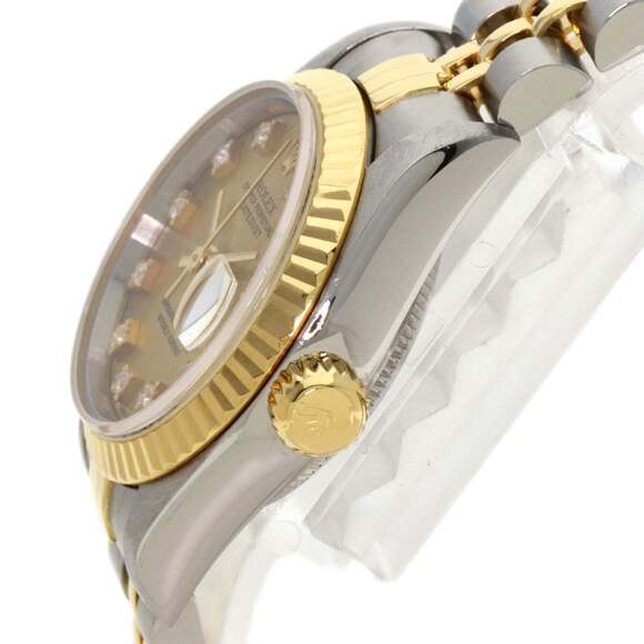 Rolex 69173G Datejust 10P Diamond Watch Stainless Steel/SSx18KYG Women's ROLEX - Picture 5 of 16